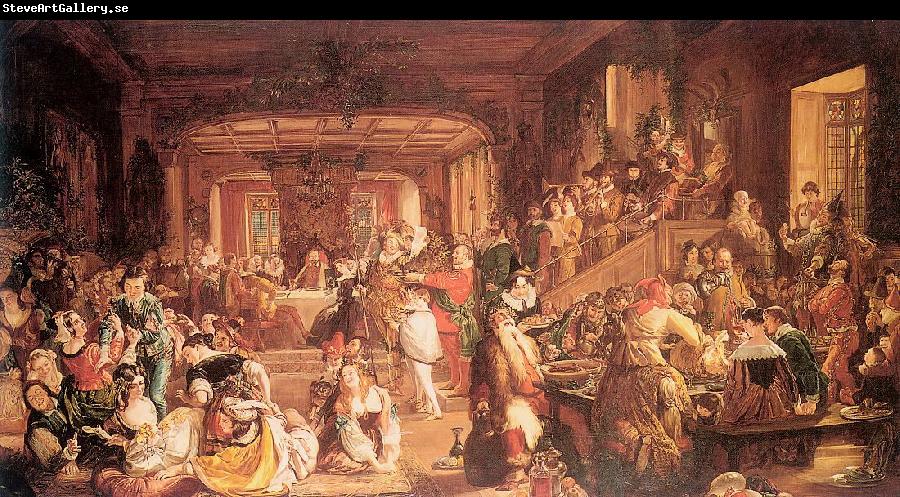 Maclise, Daniel Merry Christmas in the Baron's Hall